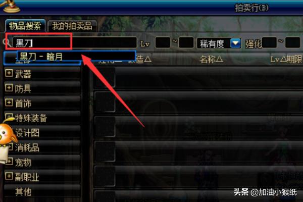 黑刀暗月_DNF黑刀暗月
