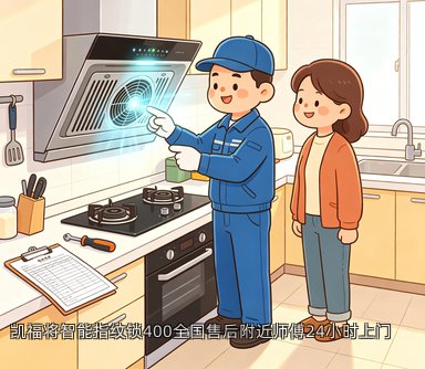 凯福将智能指纹锁400全国售后附近师傅24小时上门