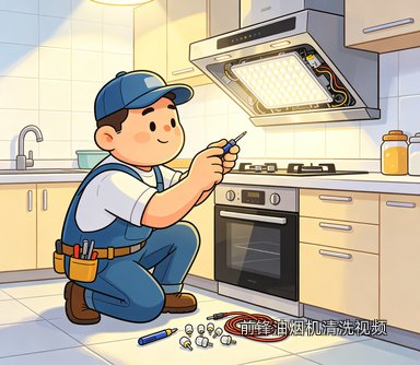 前锋油烟机清洗视频