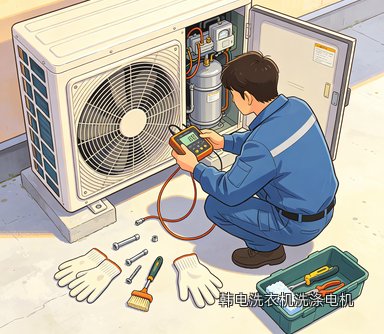韩电洗衣机洗涤电机