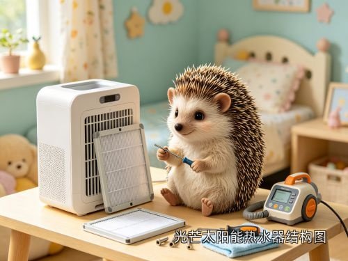 光芒太阳能热水器结构图