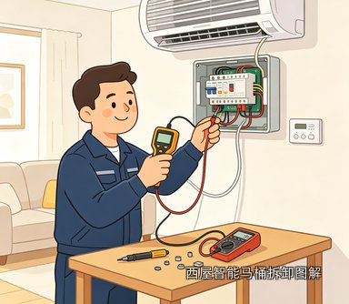 西屋智能马桶拆卸图解