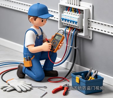 挺固锁防盗门视频