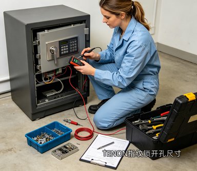 TENON指纹锁开孔尺寸