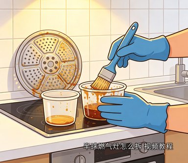 半球燃气灶怎么拆 视频教程