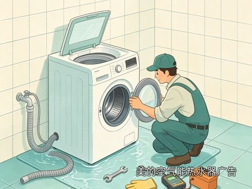美的空气能热水器广告