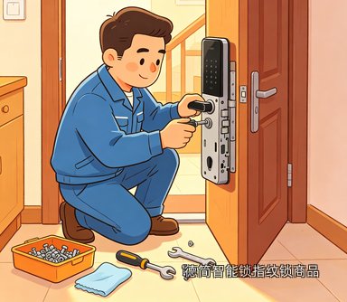 德简智能锁指纹锁商品