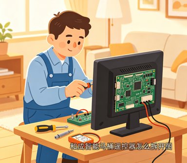 和成智能马桶遥控器怎么拆开图