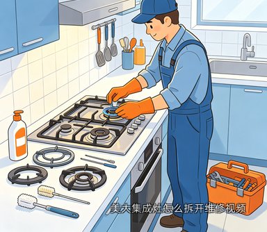 美大集成灶怎么拆开维修视频