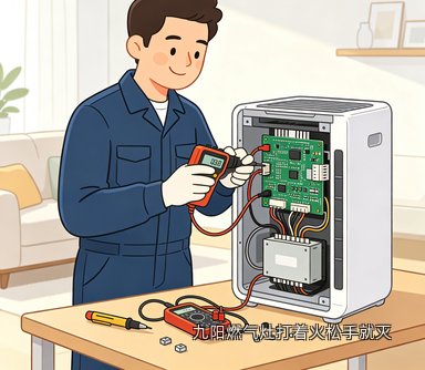 九阳燃气灶打着火松手就灭