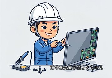 清华紫光显示器怎么调电视