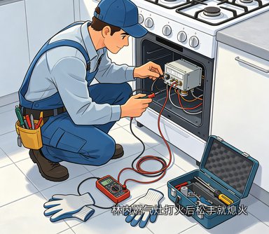 林内燃气灶打火后松手就熄火