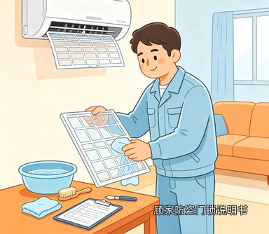 顾家防盗门锁说明书