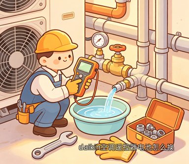 daikin空调遥控器电池怎么换
