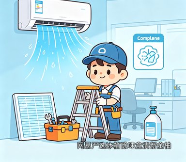 网易严选冰箱除味盒清新金柚
