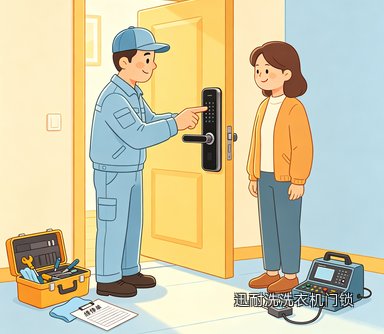 迅耐洗洗衣机门锁