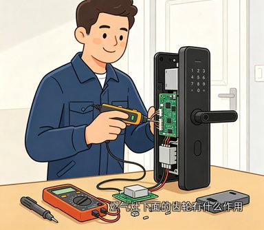 燃气灶下面的齿轮有什么作用
