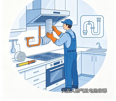 火星人燃气灶电池在哪