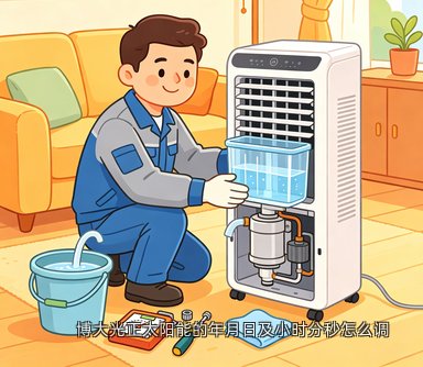 博大光正太阳能的年月日及小时分秒怎么调
