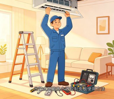 光芒太阳能热水器控制面板使用方法