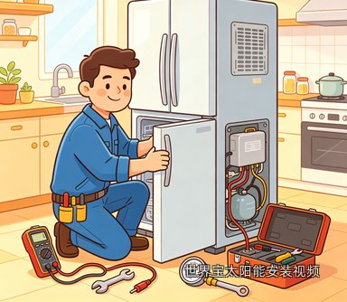 世界宝太阳能安装视频