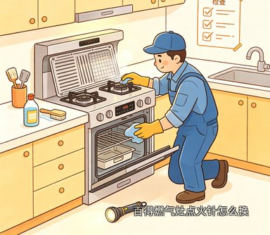 百得燃气灶点火针怎么换