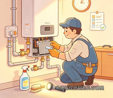 易德指纹锁钥匙孔在哪里