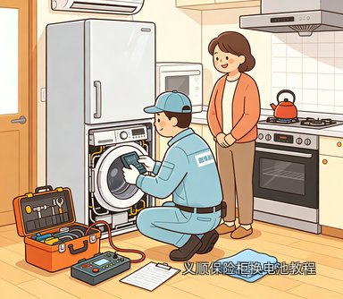 义顺保险柜换电池教程