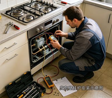 庆东壁挂炉安装示意图
