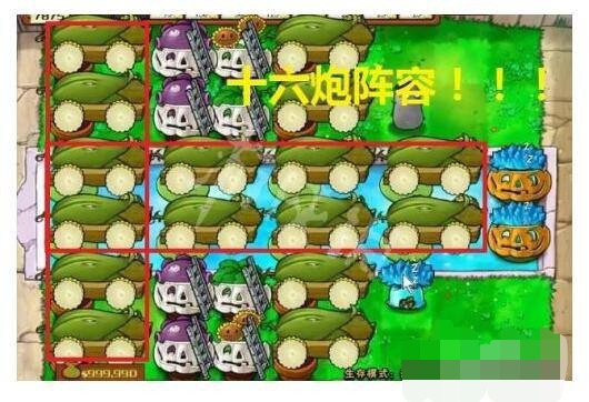植物大战僵尸无尽版阵型图_植物大战僵尸无尽版阵型图片