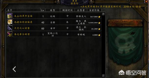 魔兽世界 黑市_魔兽世界黑市查询器