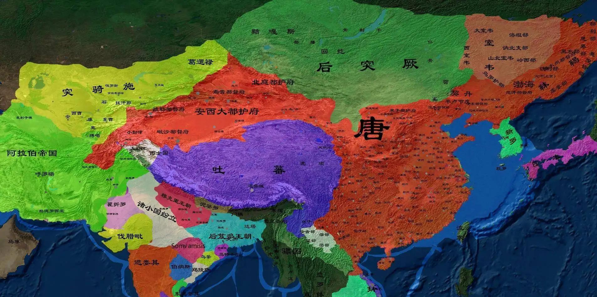唐帝国在西域设立的安西四镇_唐帝国在西域设立的安西四镇地名