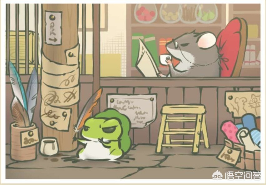 旅行青蛙 明信片_