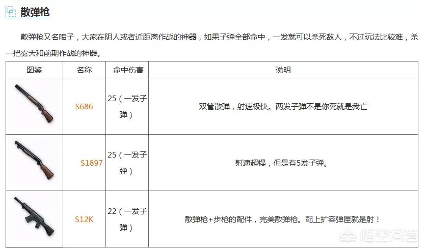 和平精英武器排名_和平精英武器排名前十