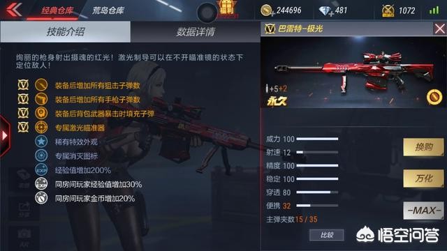 巴雷特极光_巴雷特极光属性