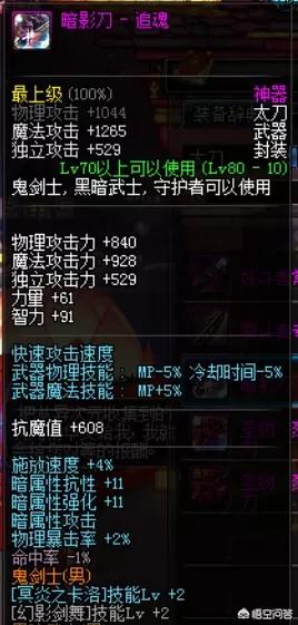 DNF 鬼泣_dnf鬼泣毕业装备